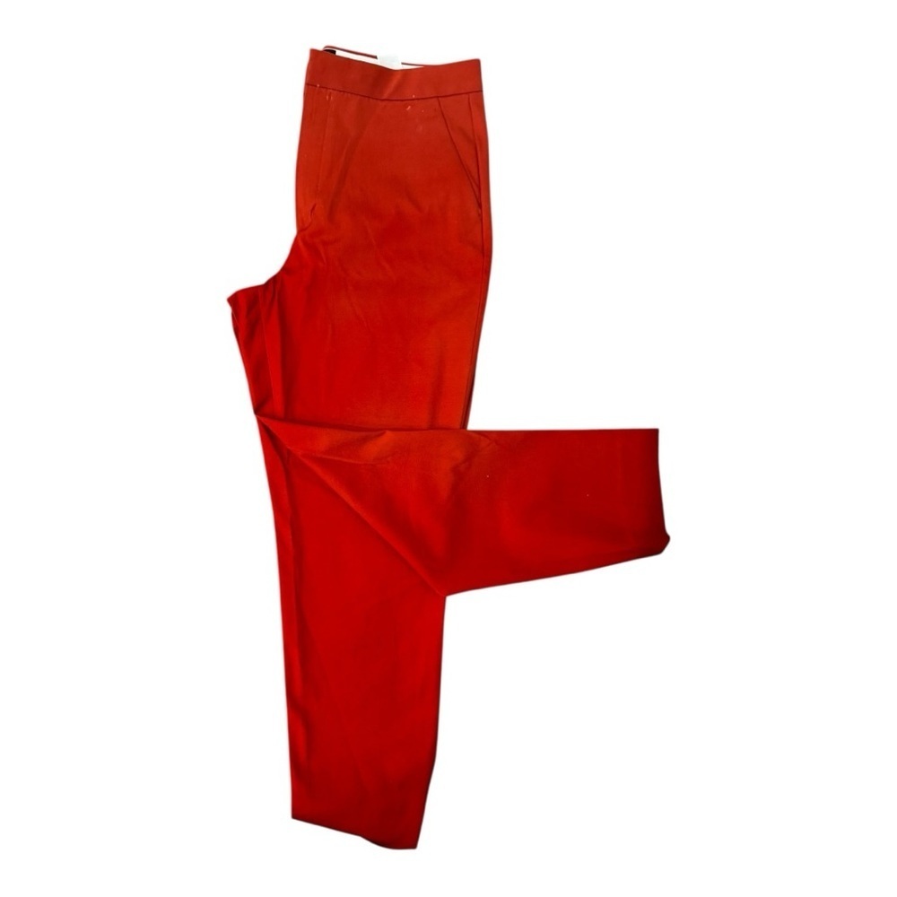 Banana Republic Slim Fit Ankle Pants 14 Red High Rise Tailored Career NWT - Picture 2 of 7